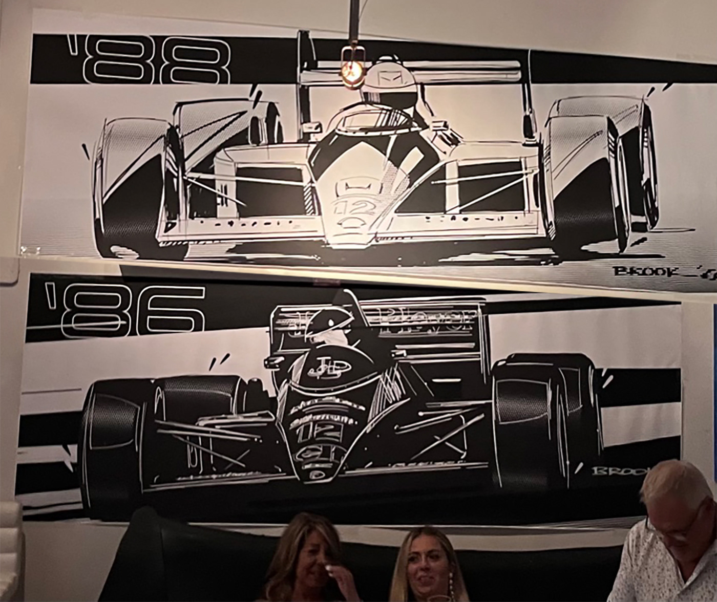 ayrton senna McLaren detroit GRAND PRIX car sketch race car Racing automotive art Detroit Grand Prix