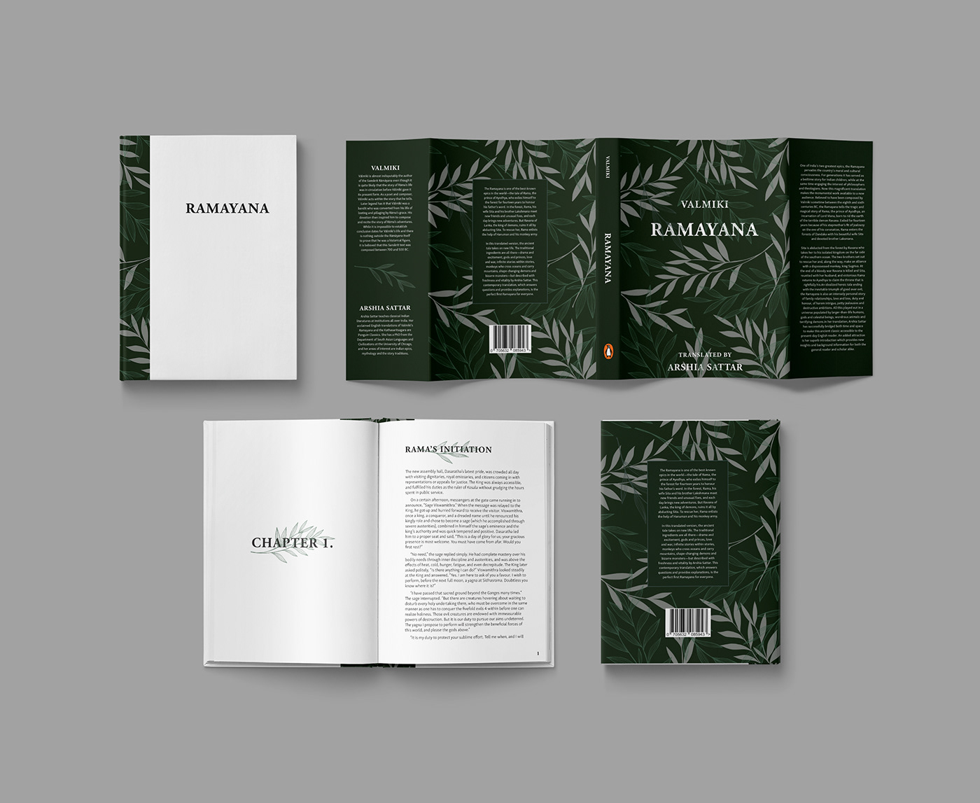 book cover book design design graphic design  ILLUSTRATION  India Layout Ramayana sanskrit typography  