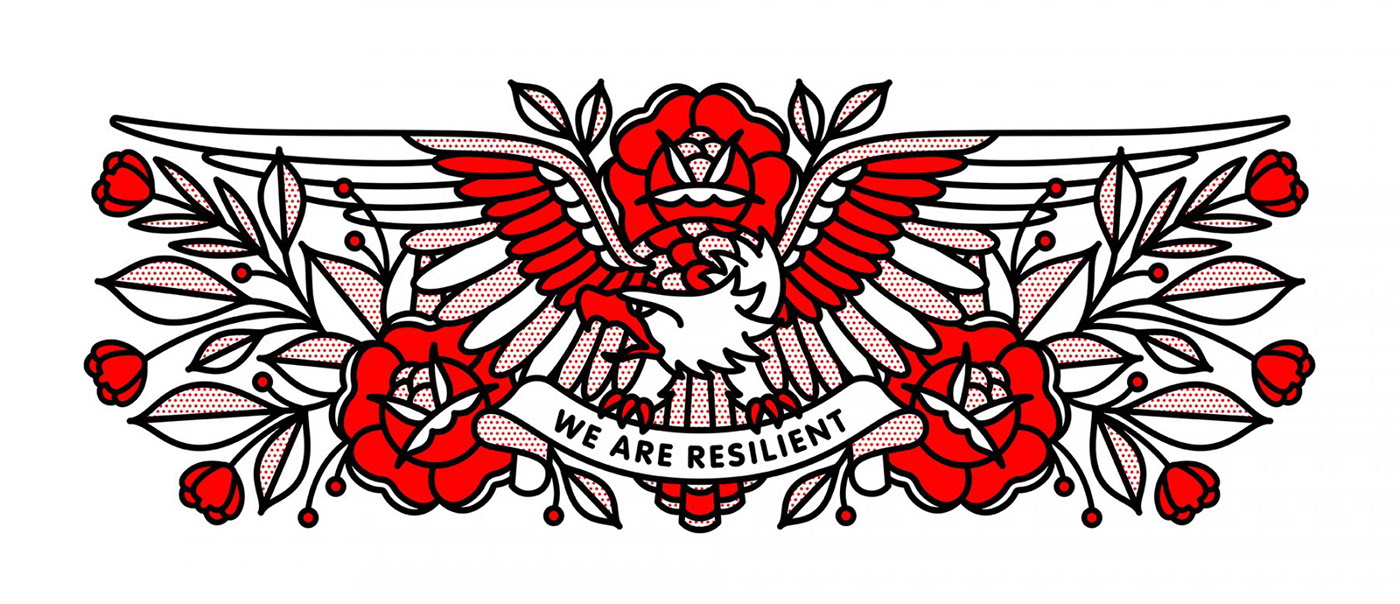 america billboard COVID-19 eagle Outdoor resilient tattoo