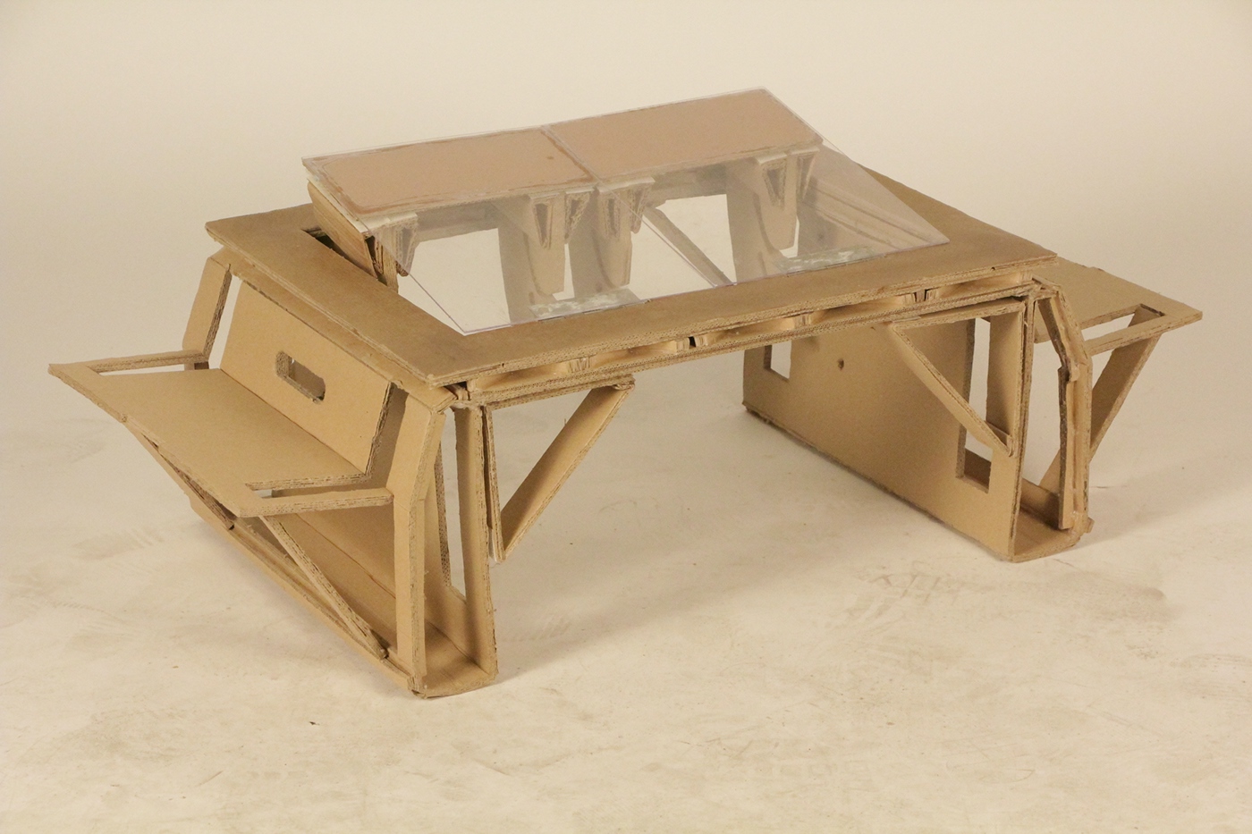 Flat sheet furniture furniture design  product design  flat pack cardboard compact table