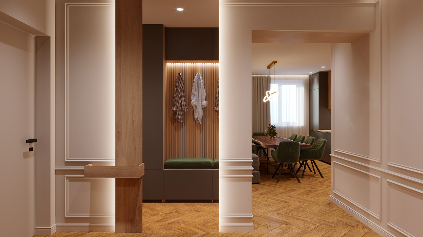 3D Interior interior design  modern Render visualization