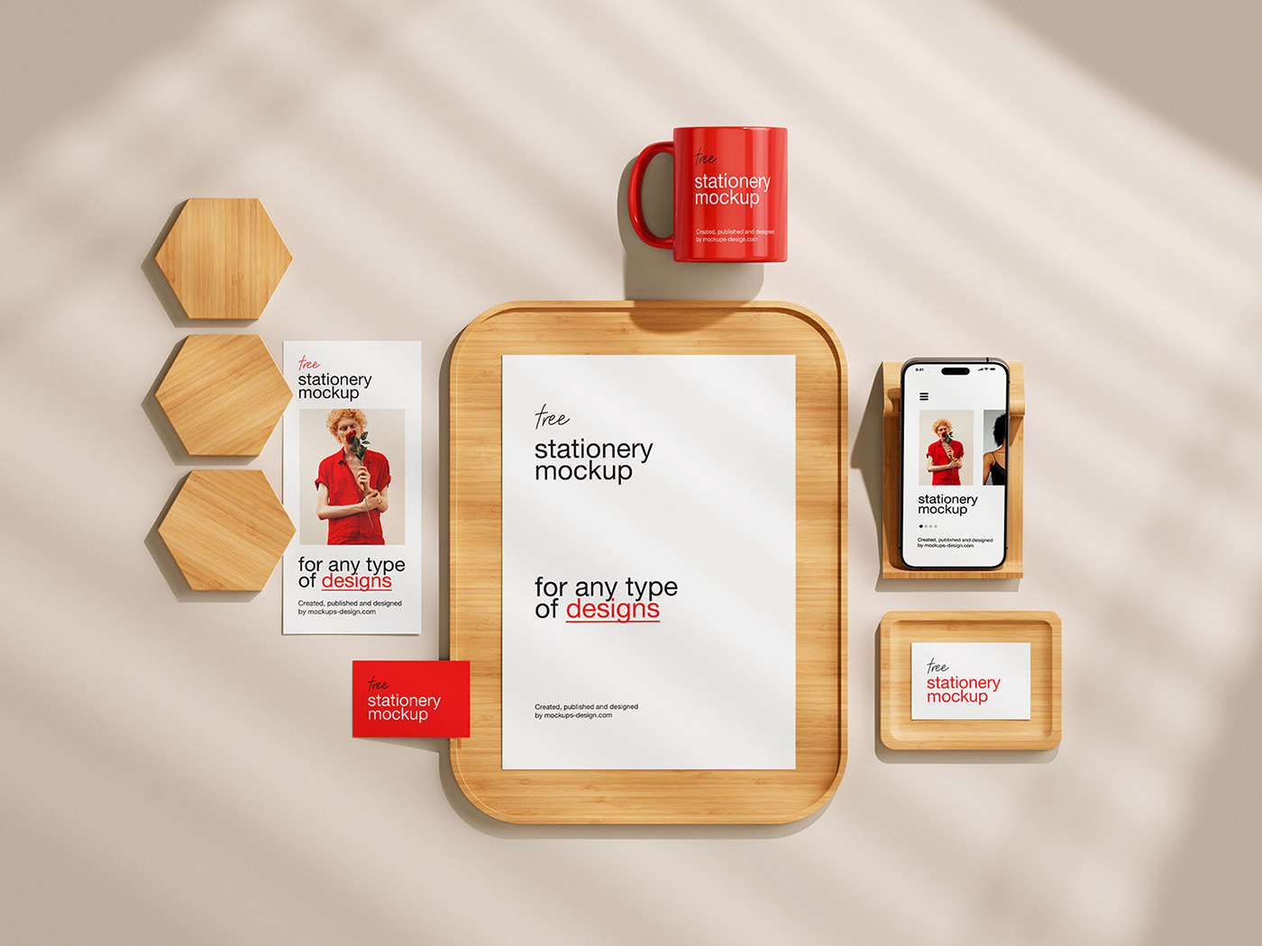 Stationery identity brand Logotype Brand Design Mockup psd template download