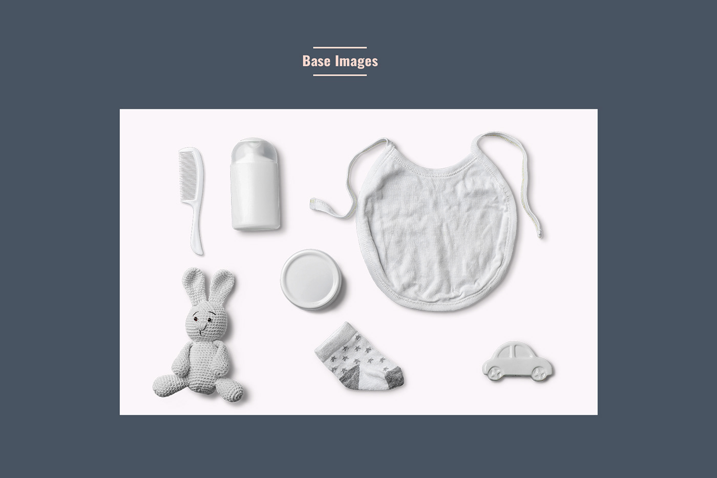 infant kit mockup Mockup photoshop template baby kit