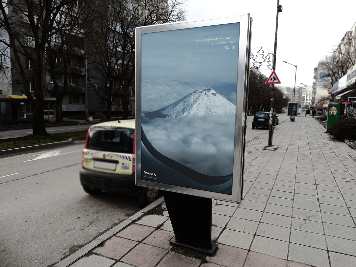 print Advertising  airline Travel campaign marketing   Outdoor OOH