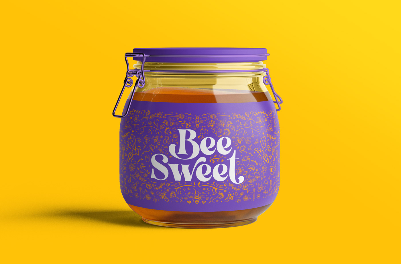 bee branding  garden honey identity ILLUSTRATION  jar logo Packaging