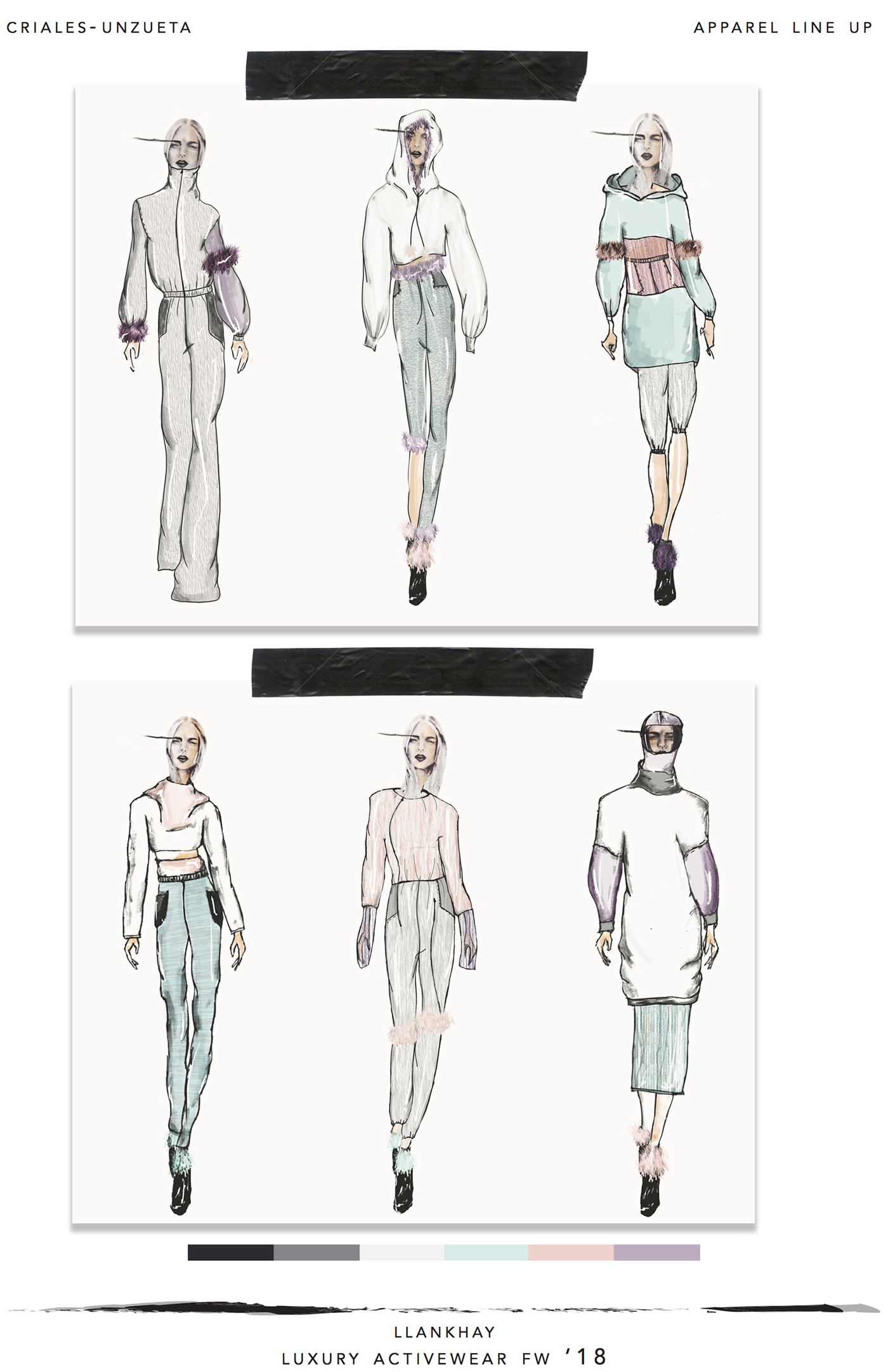 activewear luxury cad DigitalIllustration fashionillustration moodboard Fur apparel accessories leather
