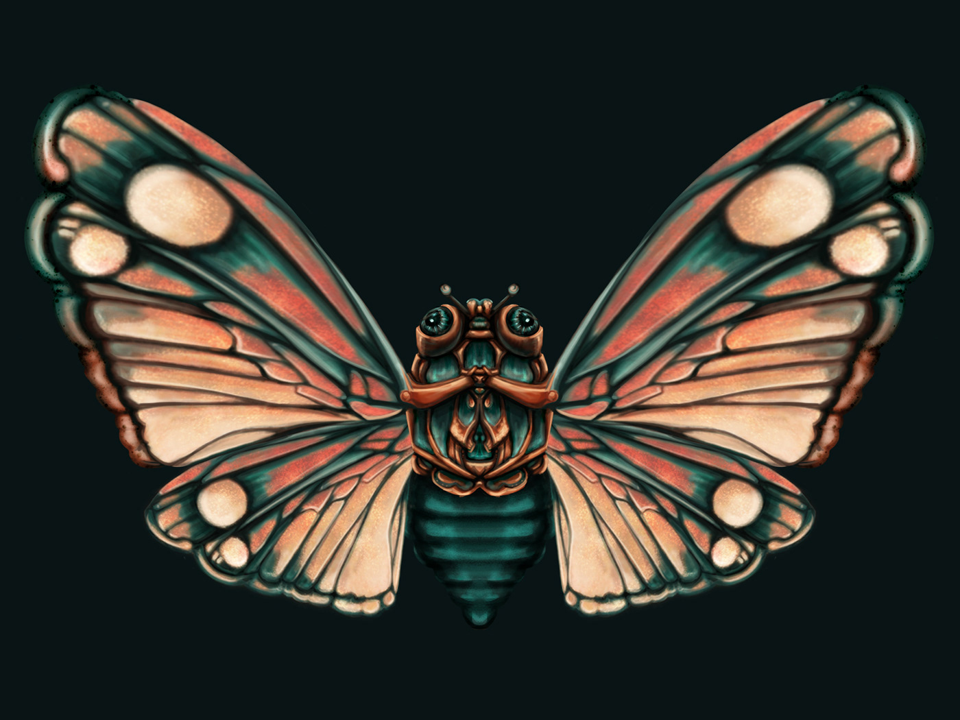 butterfly Character design  concept art Digital Art  digital illustration digital painting fantasy ILLUSTRATION  painting  