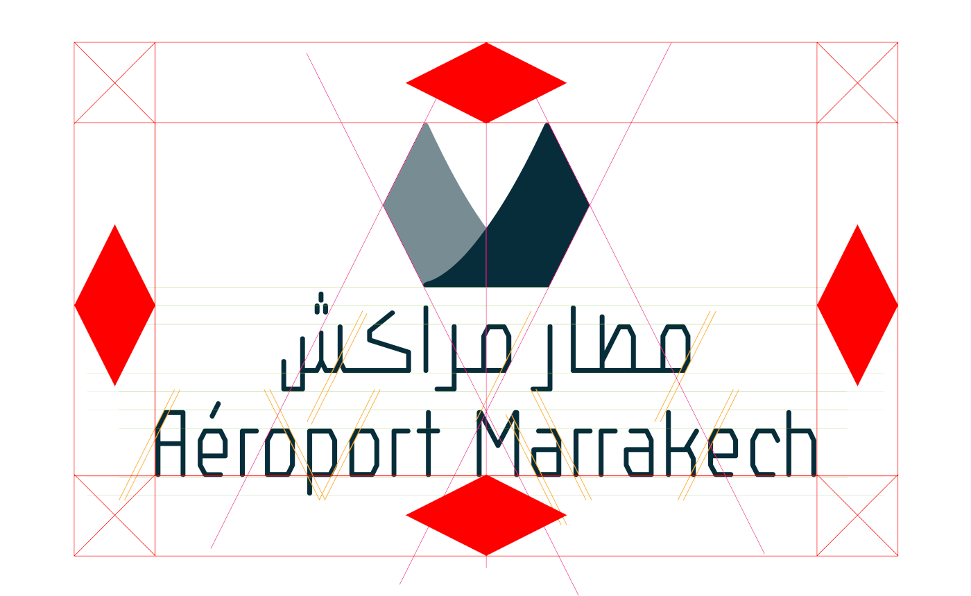airport Marrakech brand design guidelines Conception Creativity Morocco Pictogramme Signage