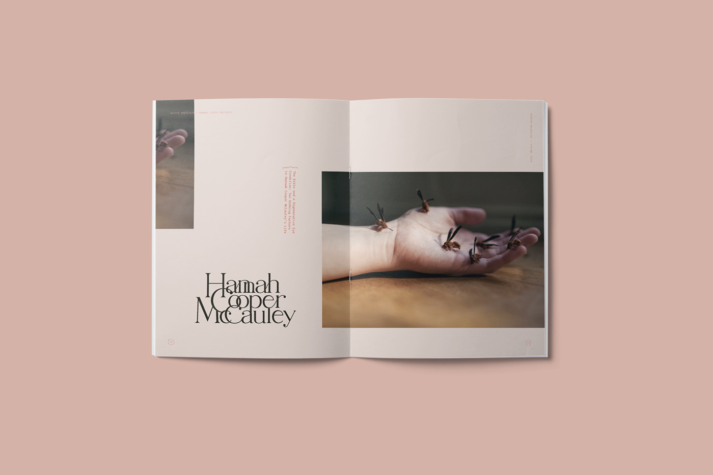 article editorial hannah cooper mccauley Layout magazine Photography  print design  publication spread typography  