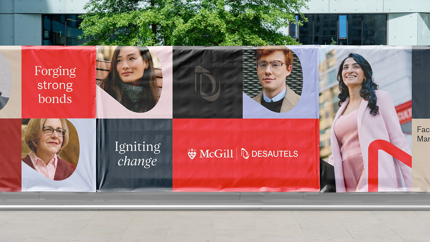 brand identity branding  brand visual identity school faculty management business macgill