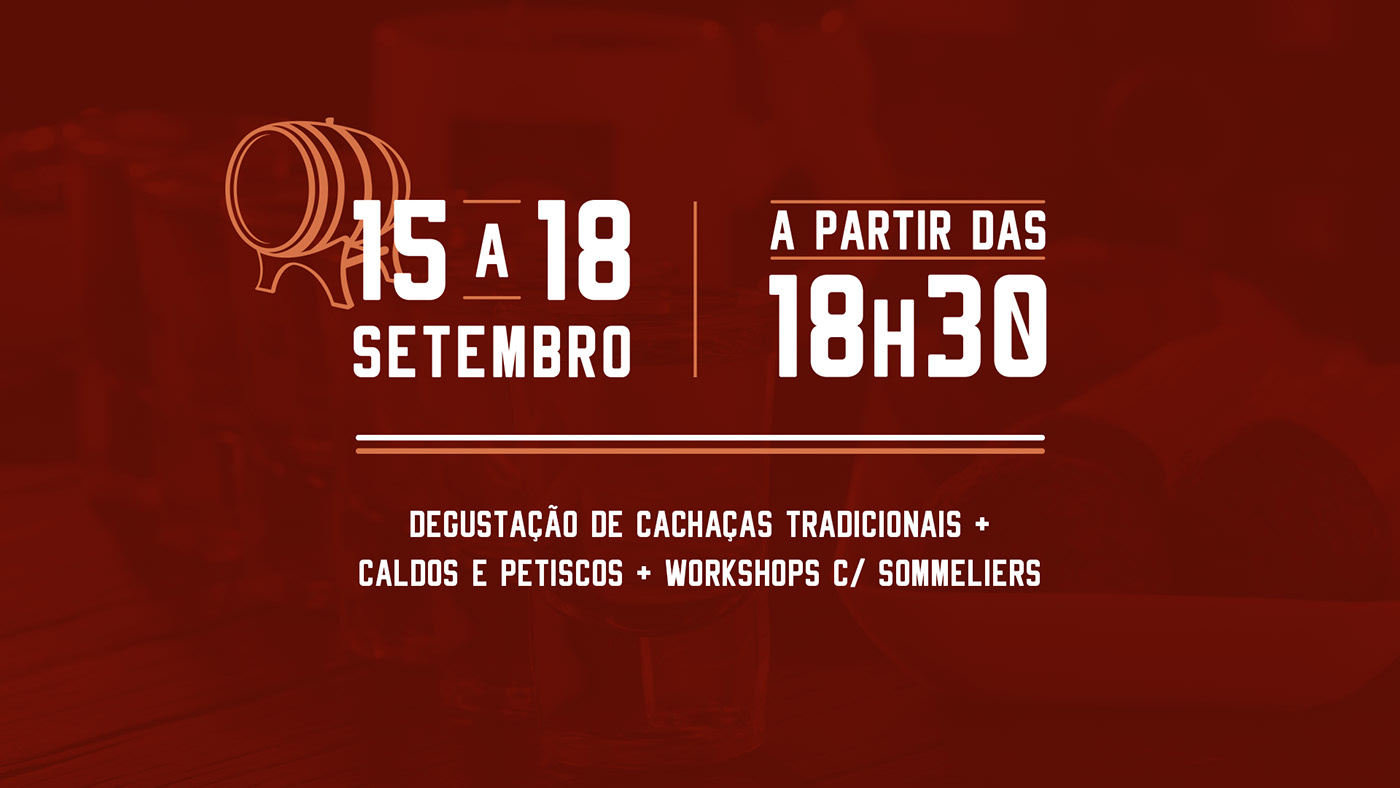 festival cachaça banner Alamabique brazilian food Event invite menu tasting Workshop
