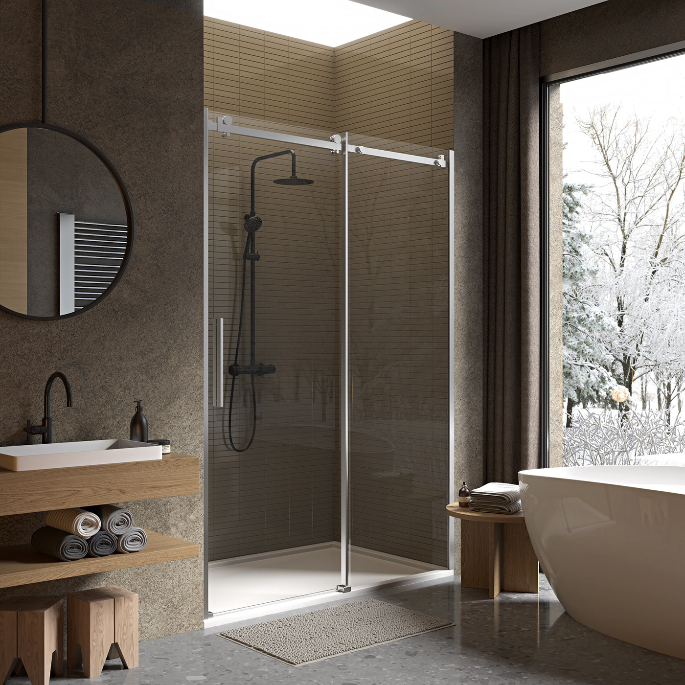 3D bathroom CGI furniture Interior product Render SHOWER utopia513 visualization