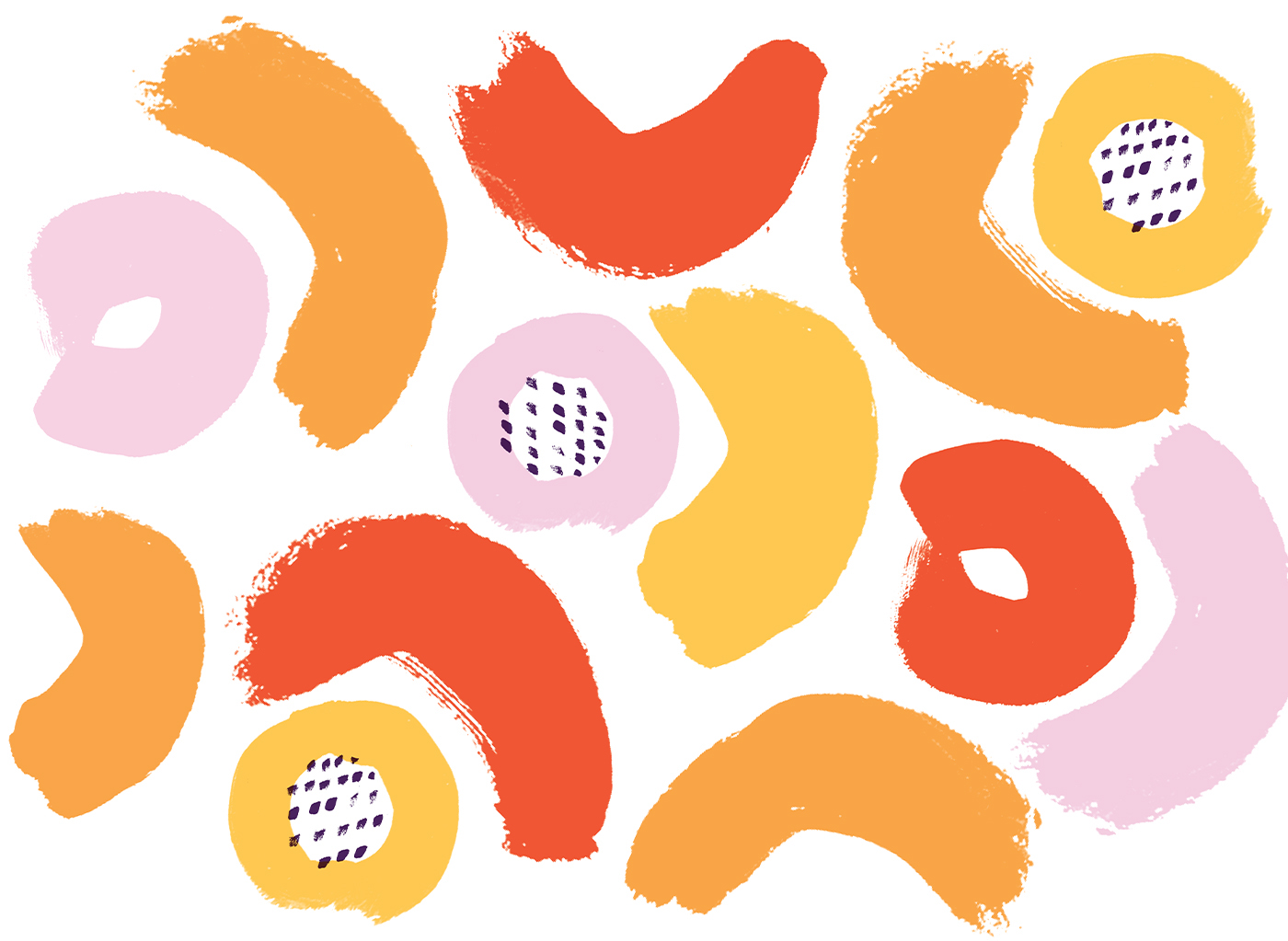 Food  pattern colour marshmallows artisan Posca poscapens abstract Window Display shop bakery Fruit