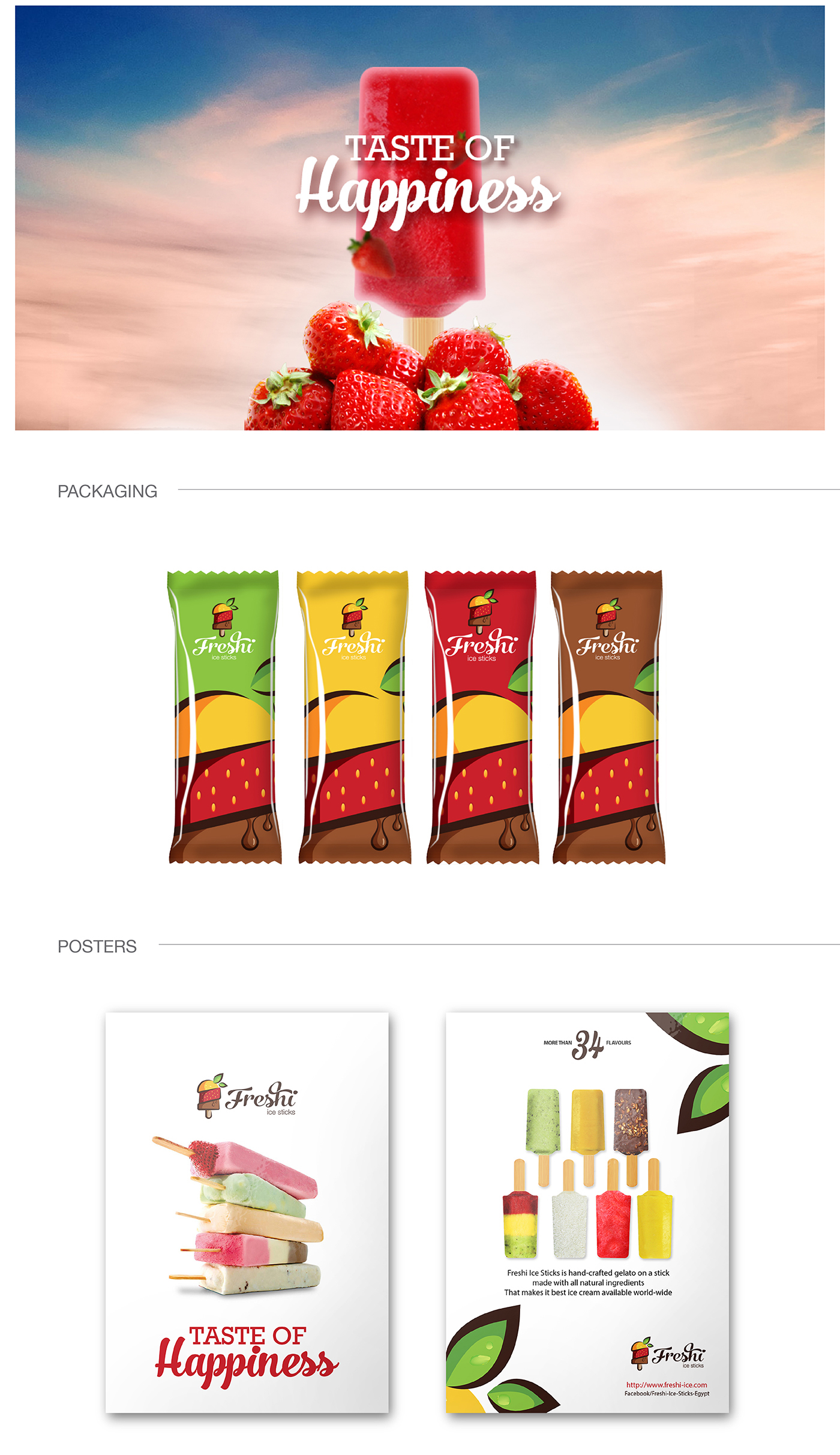 ice cream ice sticks Freshi creative logo colorful Brandinc brandinc. fresh facelift rebranding