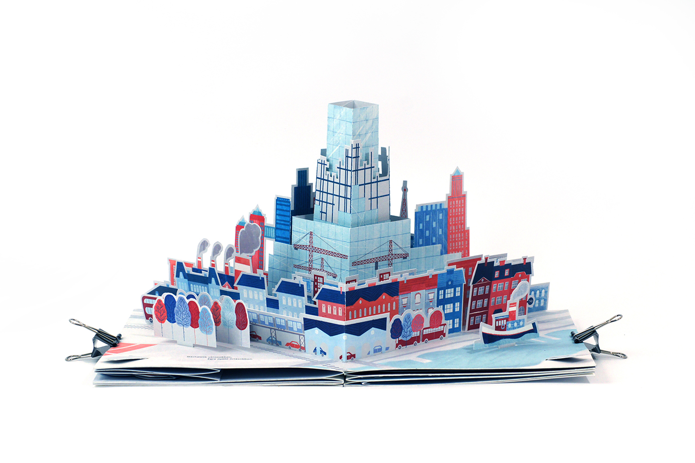 book childrenbook Popup popupbook city house forest time laura sasdi METU