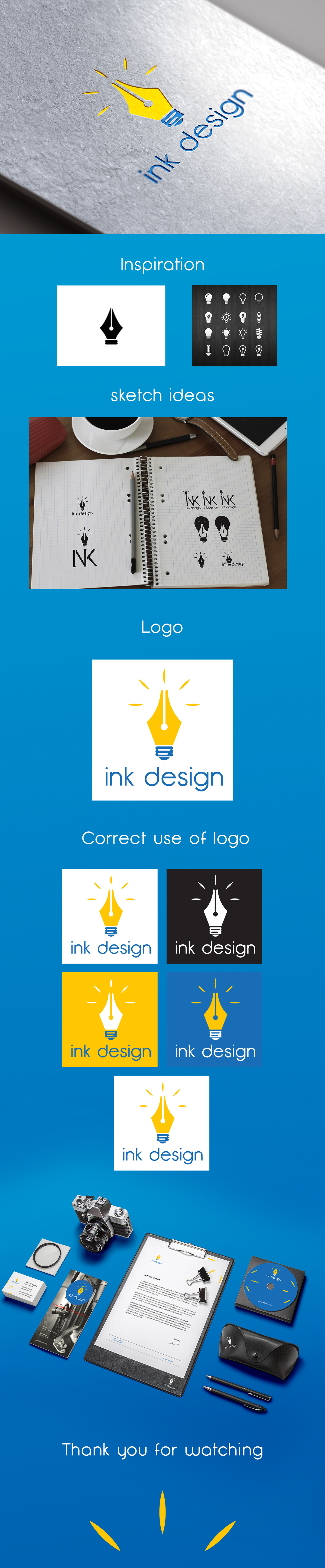 ink design logo identity idea