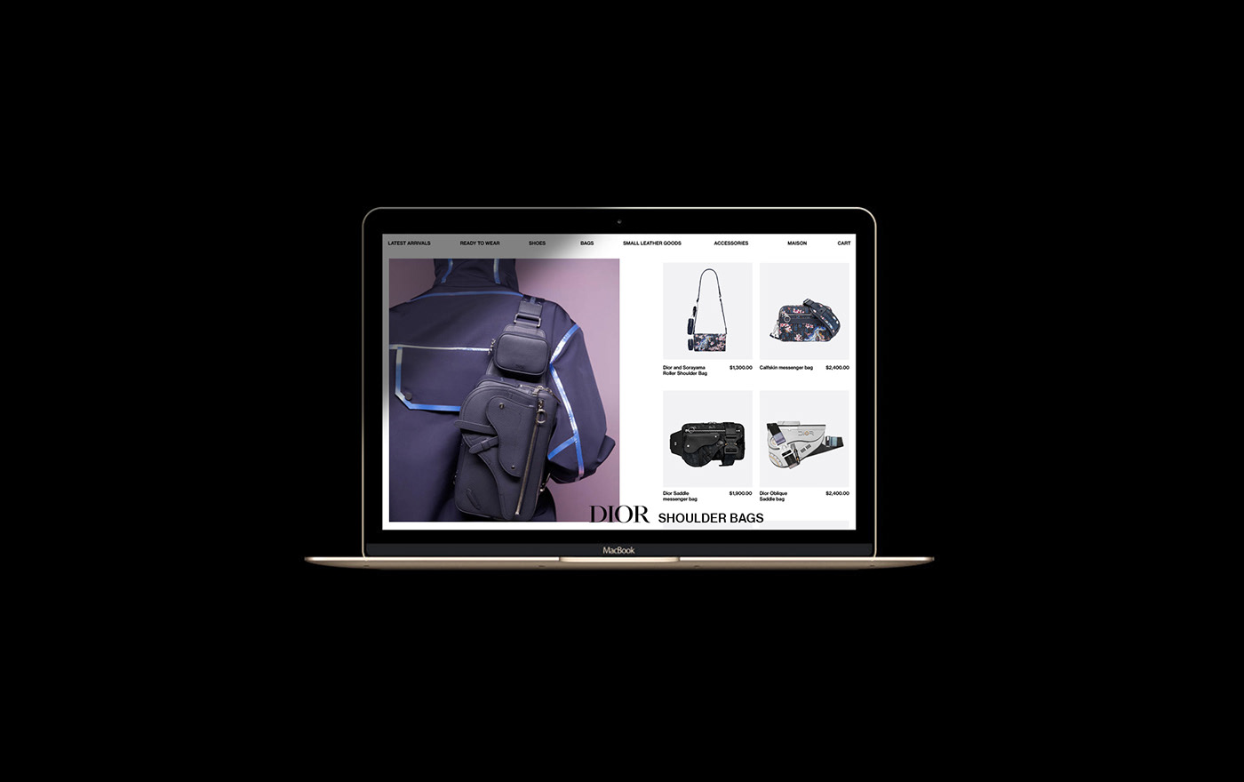 Fashion  luxury minimal Website Ecommerce Clothing brand Web Design  White simple