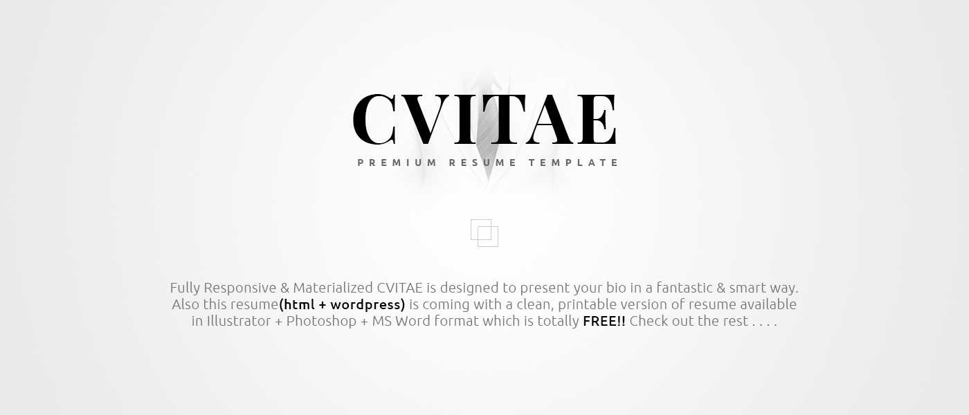 Resume CV Curriculum Vitae responsive resume responsive cv online cv material design portfolio vcard clean resume template