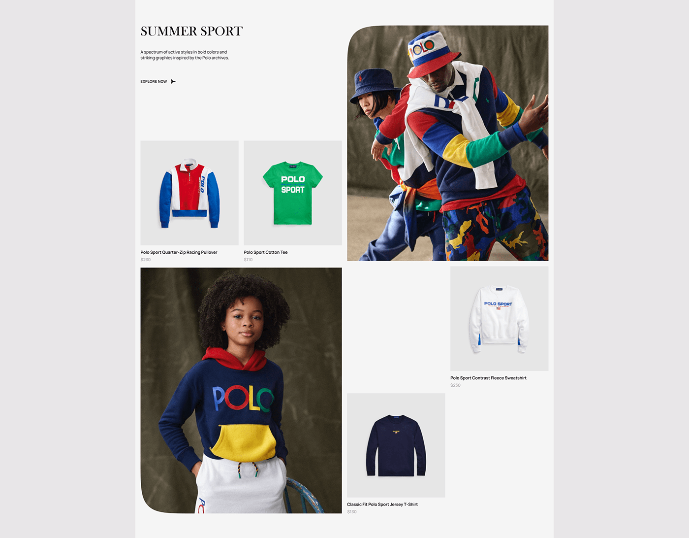concept e-commerce Fashion  online store redesign ux/ui Website