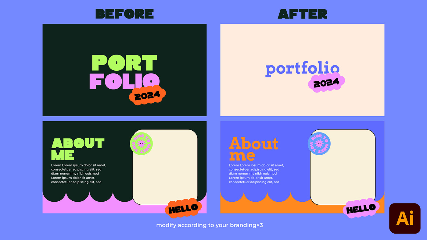 Portfolio Design Portfolio template portfolio portfolio layout graphic design  portafolio assets Download Template adobe illustrator graphicdesignportfolio