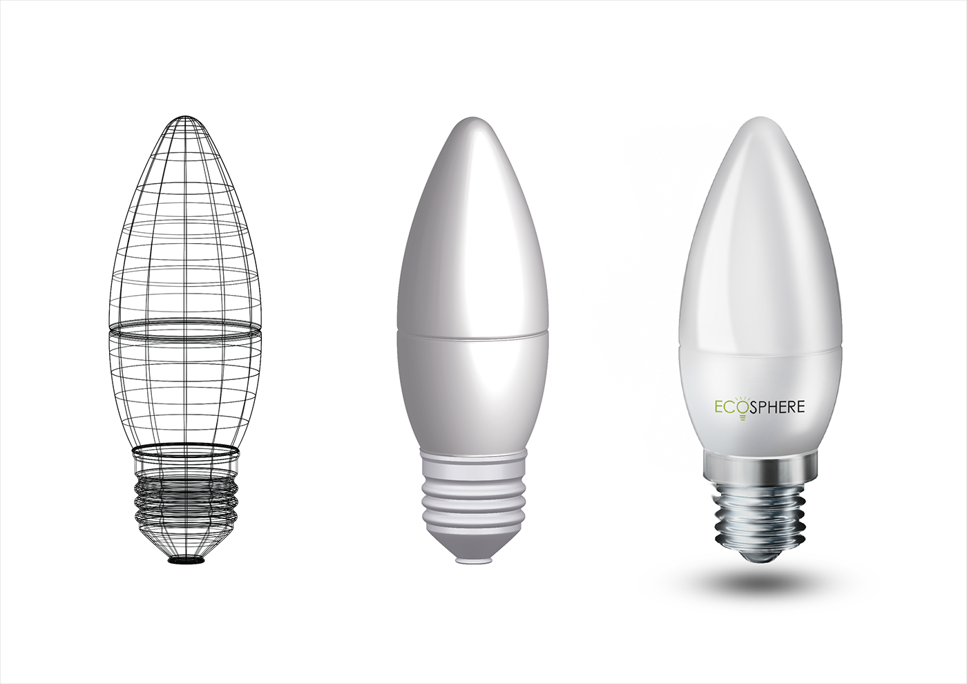 Lamp Lightbulb light Packaging ADV logo ecological