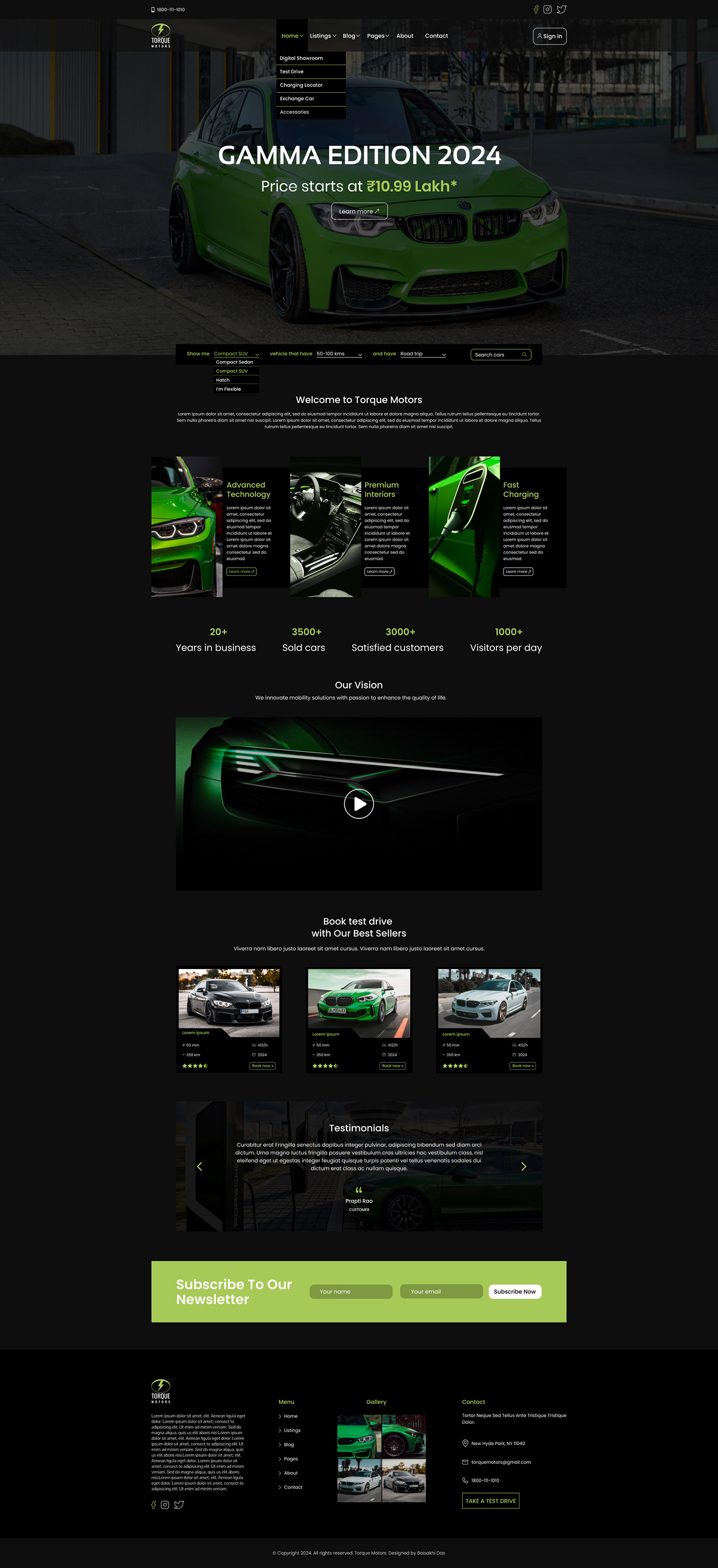 Website UI design graphic design  Graphic Designer car brand