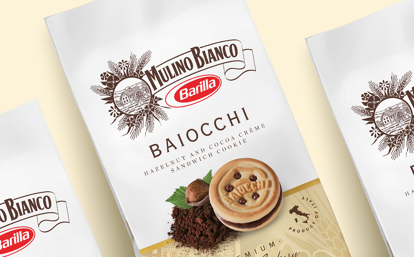 bakery premium italian Mulino Bianco barilla Biscotti cookies savory breakfast davide scarpantonio 