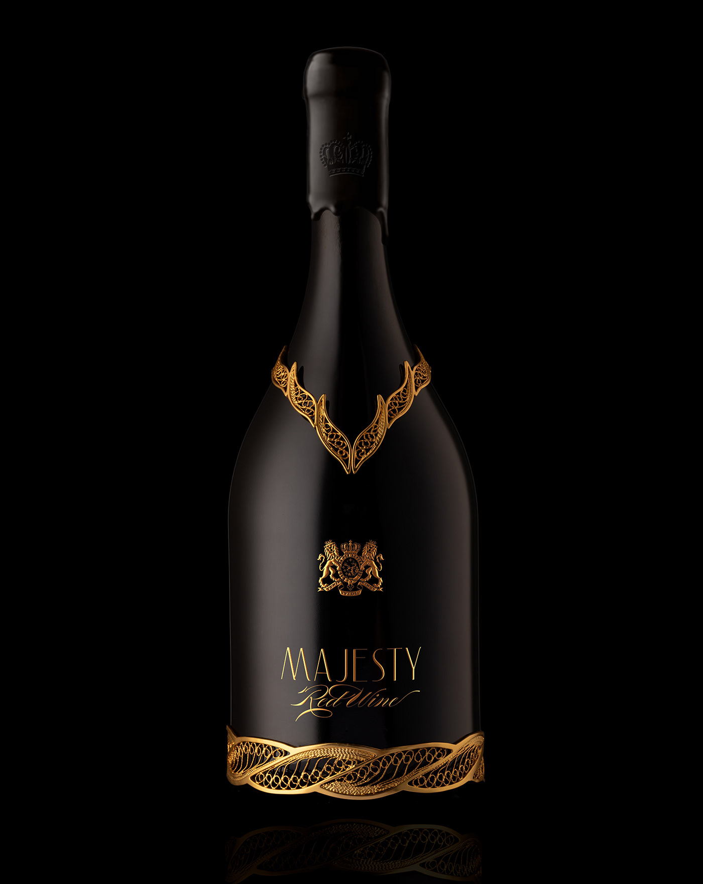 gold luxury packaging design premium wine