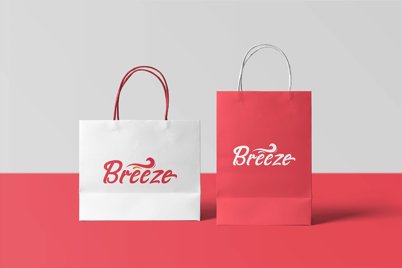 adobe branding  Breeze design ilistratour logo media nesma yahia photoshop social