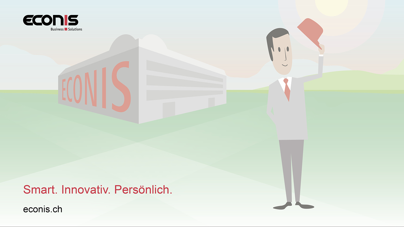 Econis IT Switzerland ILLUSTRATION  animation  presentation power point IT-solutions IT-Products
