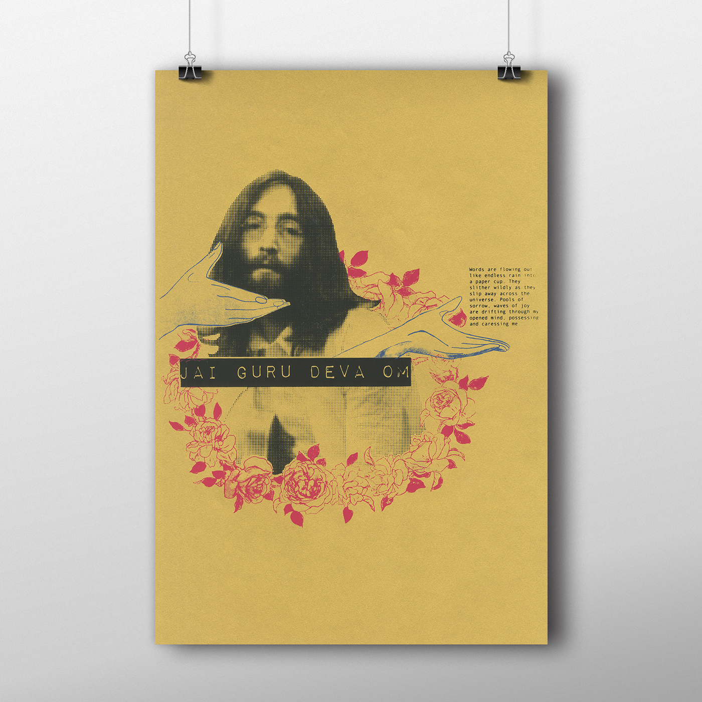 John Lennon silkscreen screen printing Tame Impala the beatles psychedelic silk screen print rei ayanami evangelion