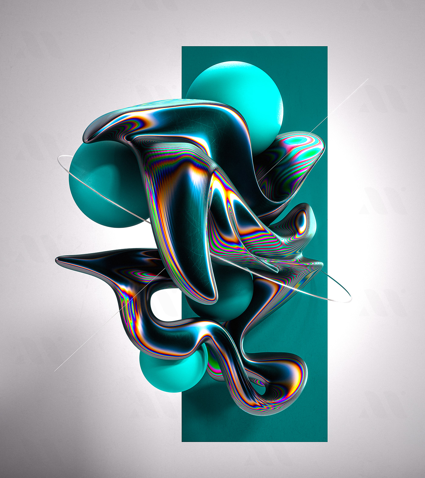 3D 3dart abstract art colors digitalart gemoetric gradient shapes texture