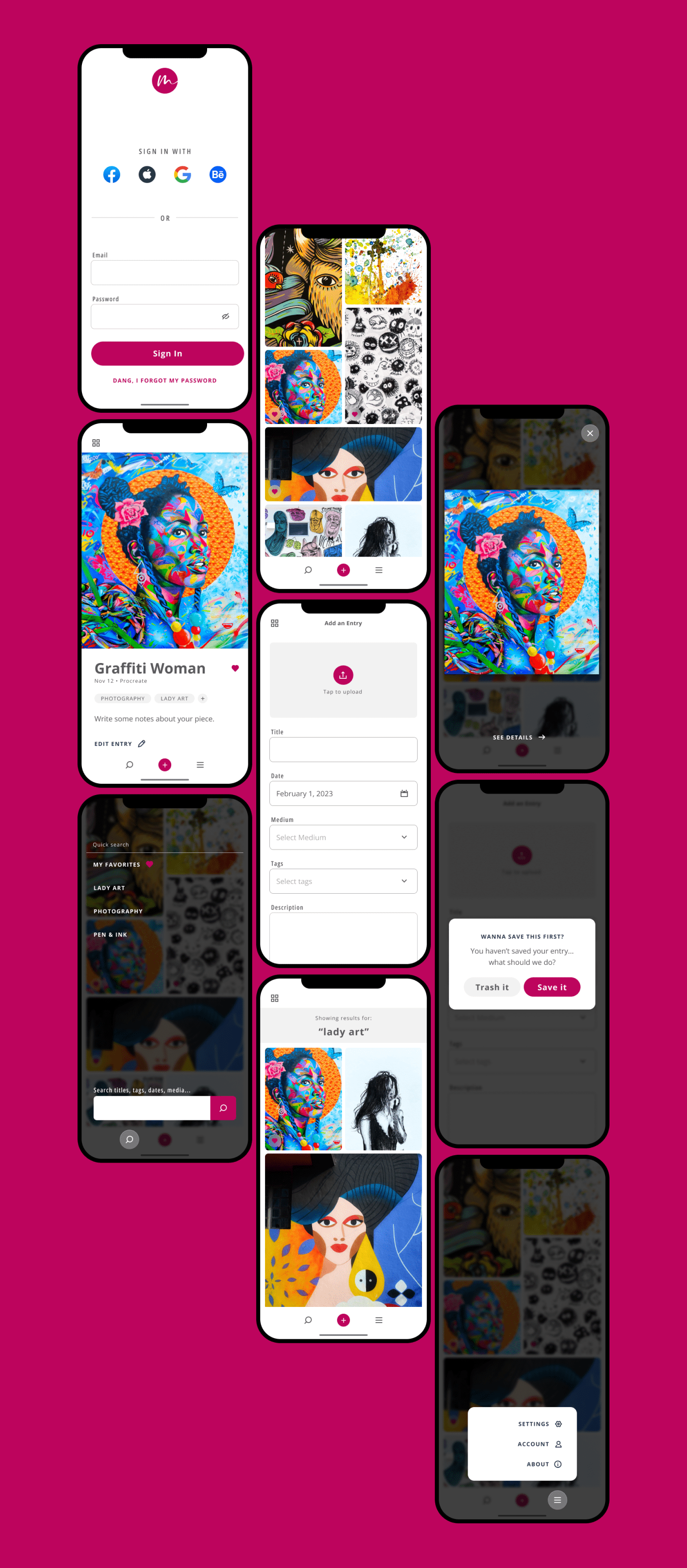 app design art creative design Figma mobile Mobile app UI/UX