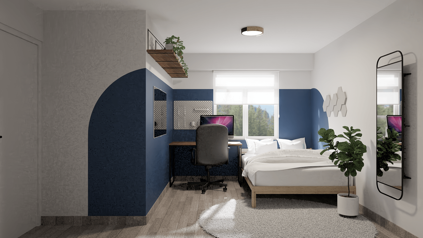 ikea interior design  room design room home office architecture Render visualization 3D modern
