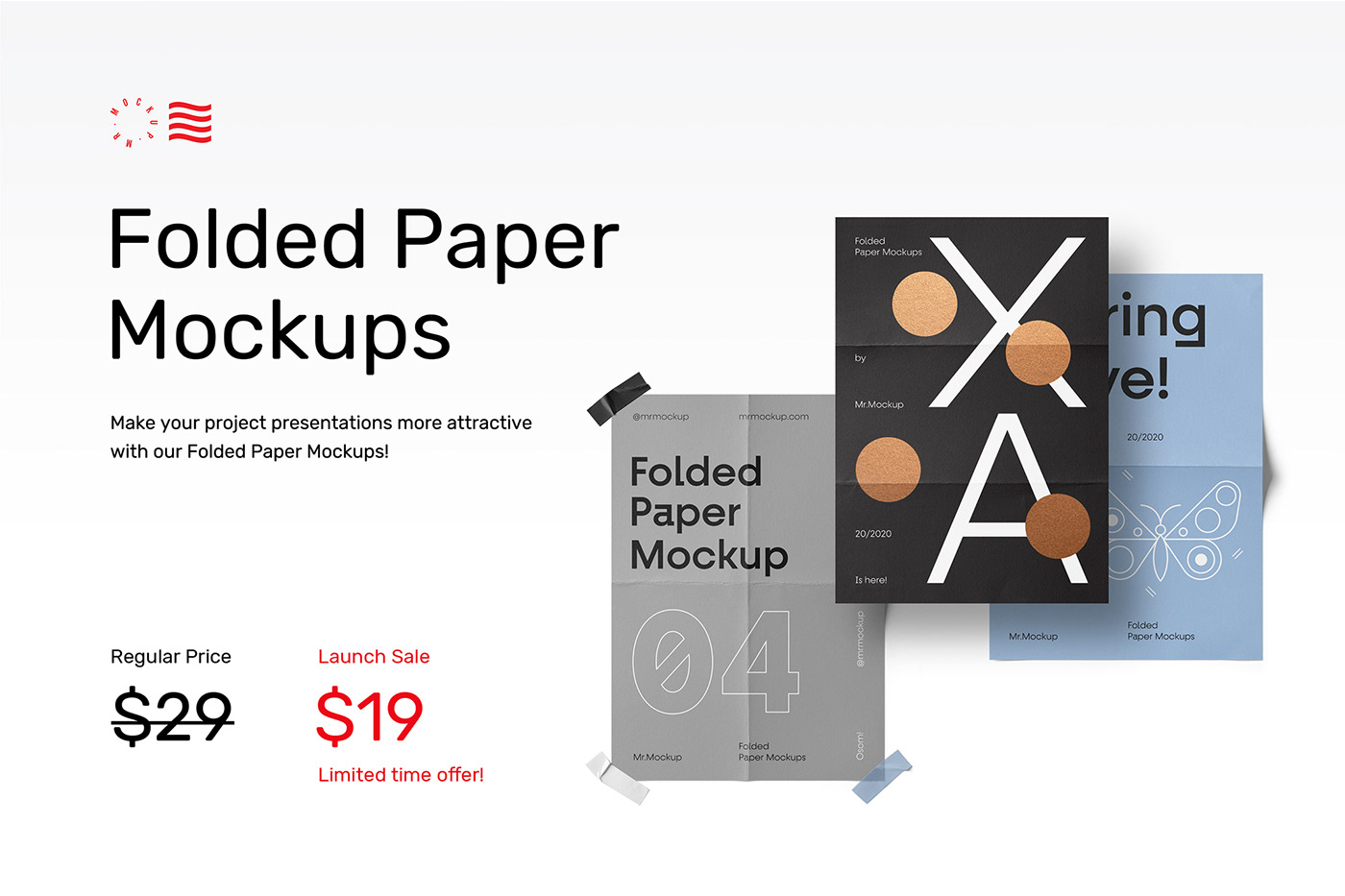 downland folded a4 bundle letterhead Mockup poster psd tape template
