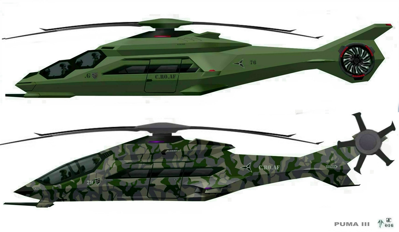 design goila cristian helicopter Helicopter Design puma 3 puma helicopter transport helicopter