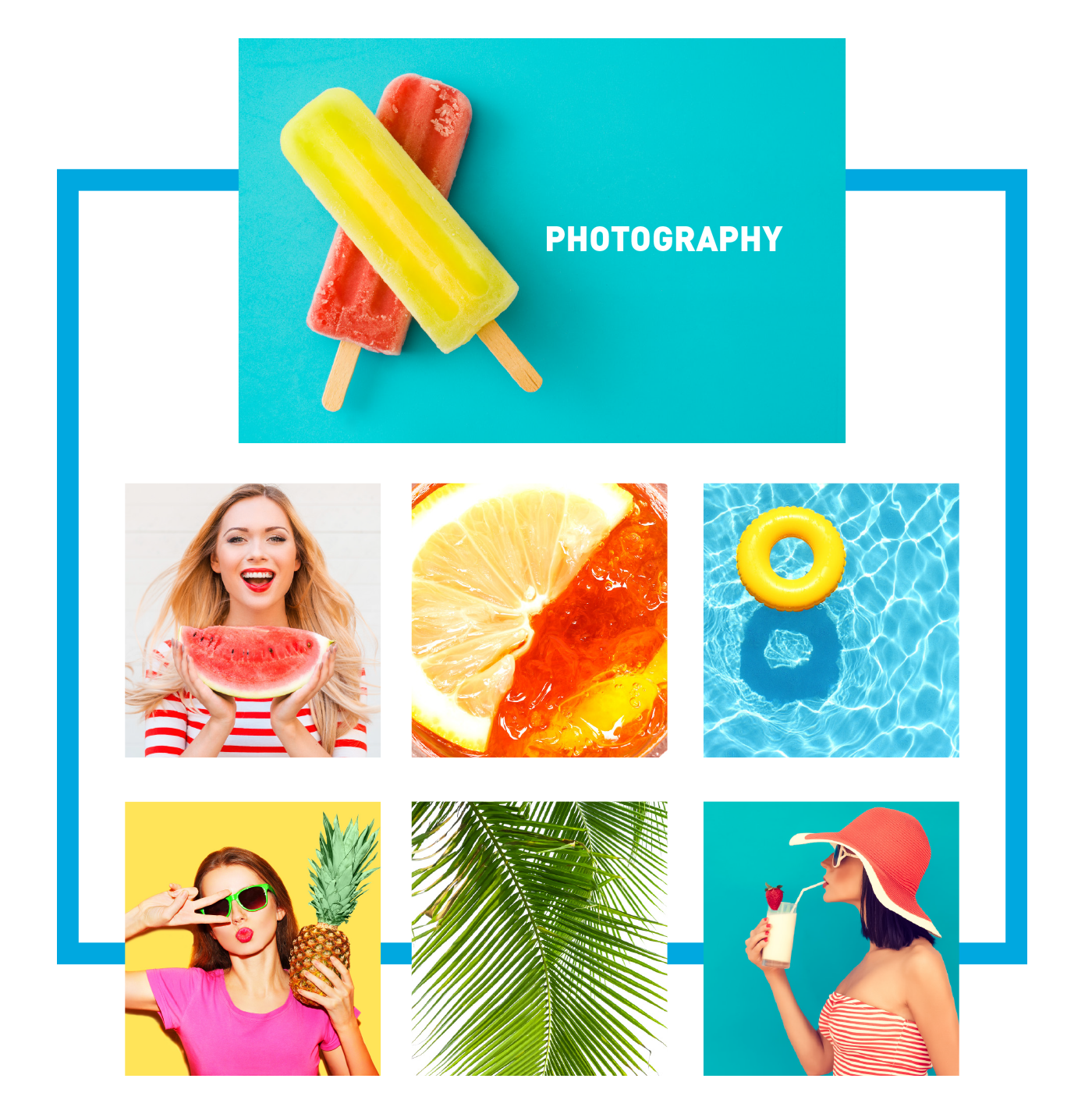 branding  modern summer graphic design  Photography  typography   digital media design trend