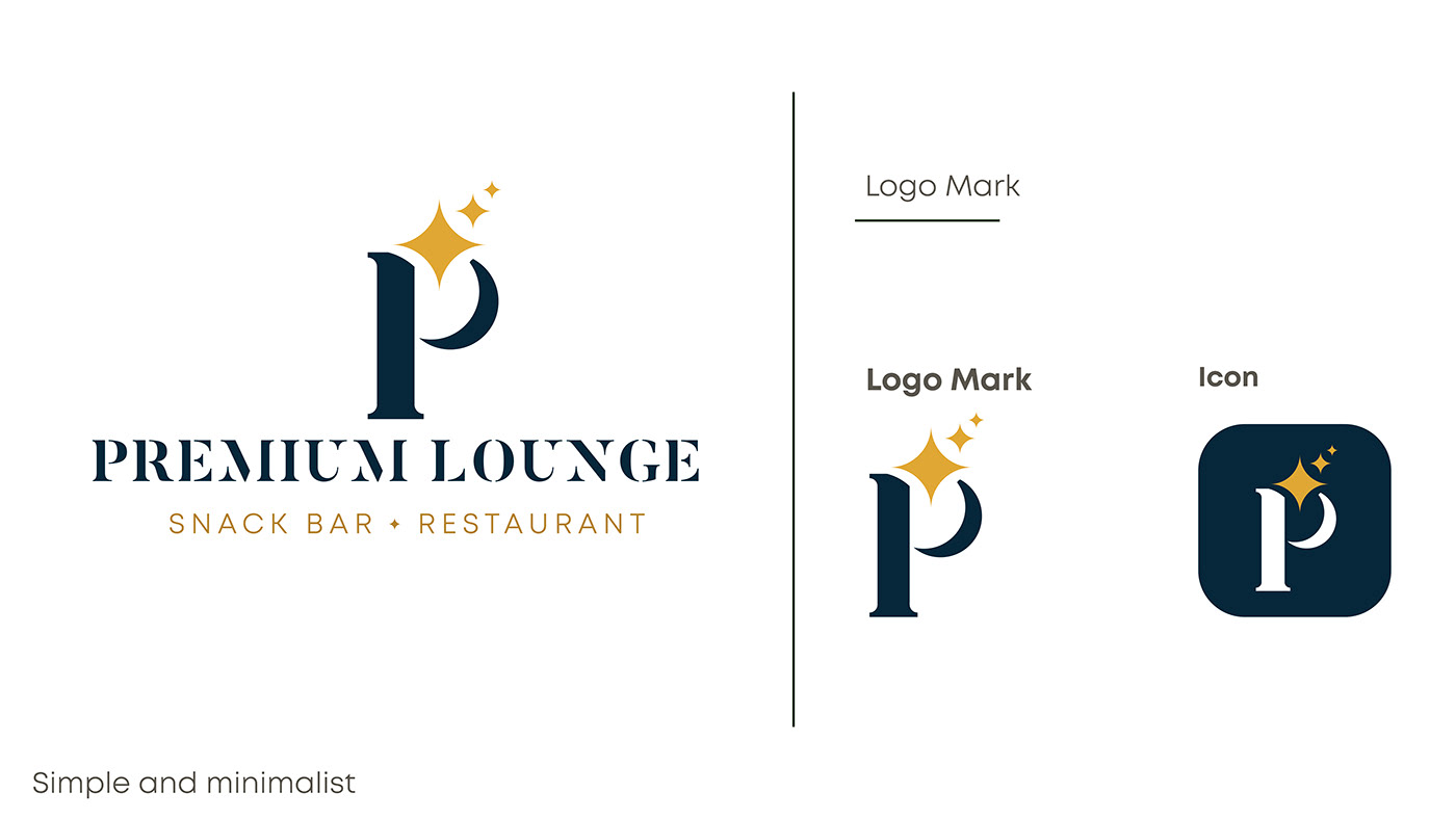brand identity branding  identity Identity Design logo lounge Premium Logo restaurant snack bar