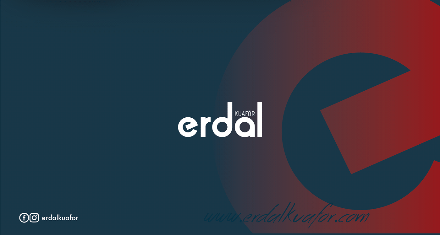 hairdresser ERDAL AVARA branding  logo desing identity