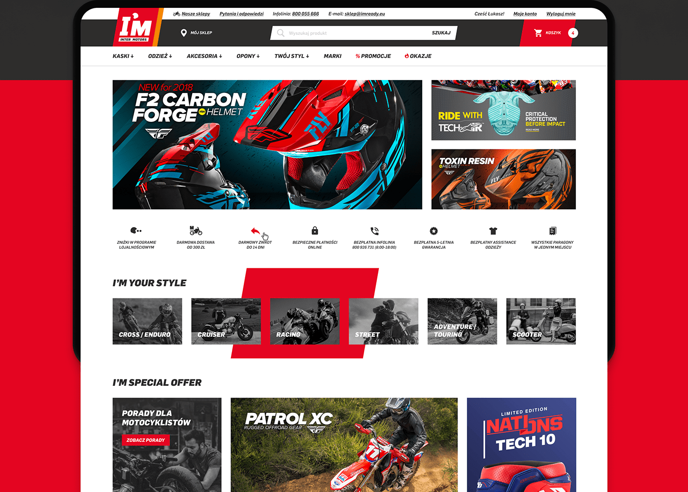 e-commerce Magento 2 motorbike motorcycle Website