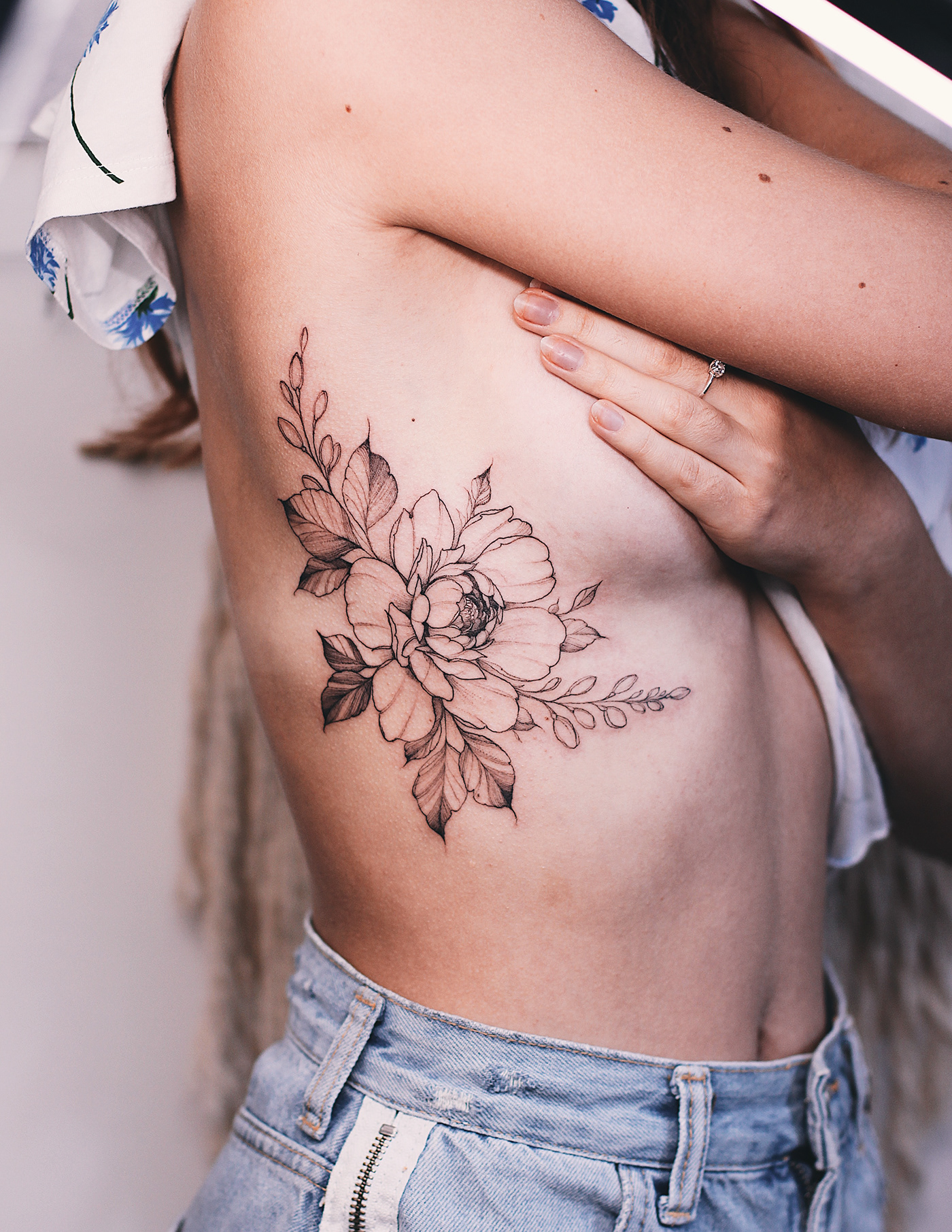 tattoo Tattooart inks Flowers Nature flowers tattoo Floral Heart plants