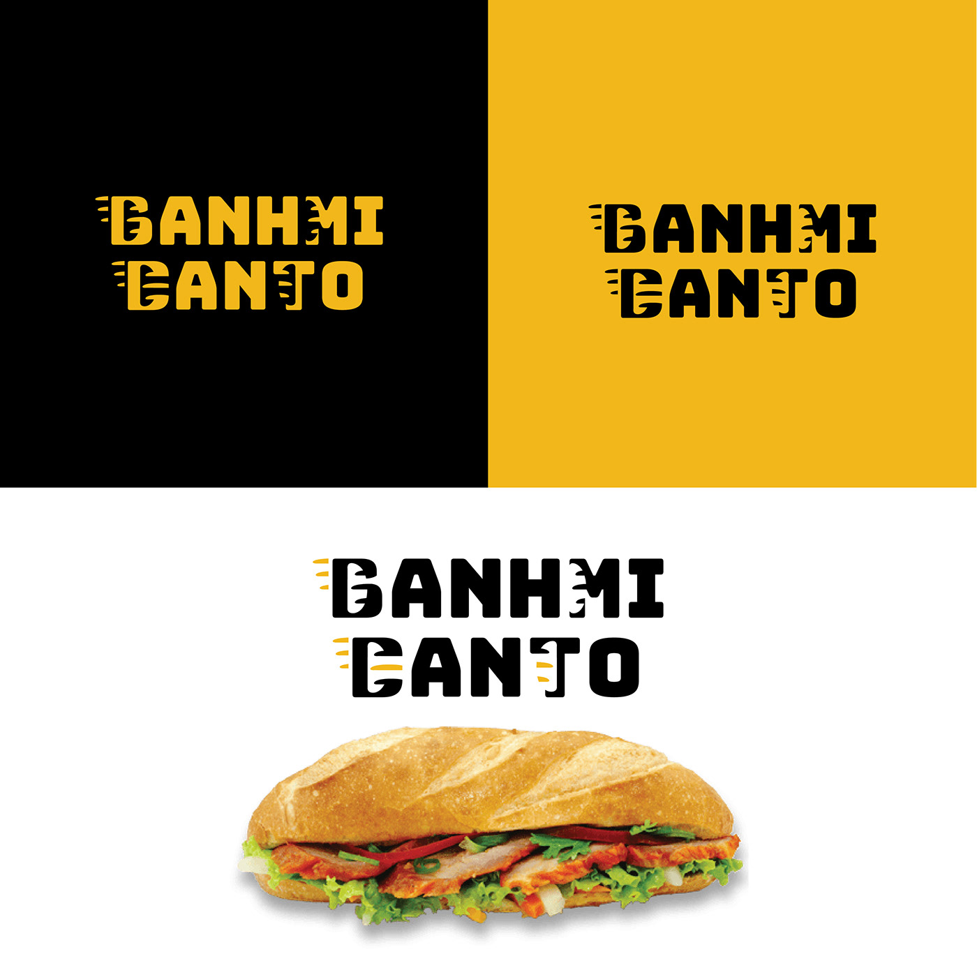bread branding design Banh Mi Brand Design logo visual identity banh mi viet nam