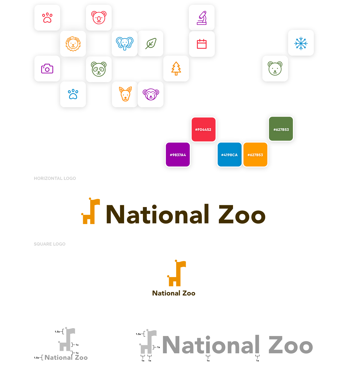 zoo zoo app kid's app children Panda  colorful app white space app iPhone x transitions adobeawards