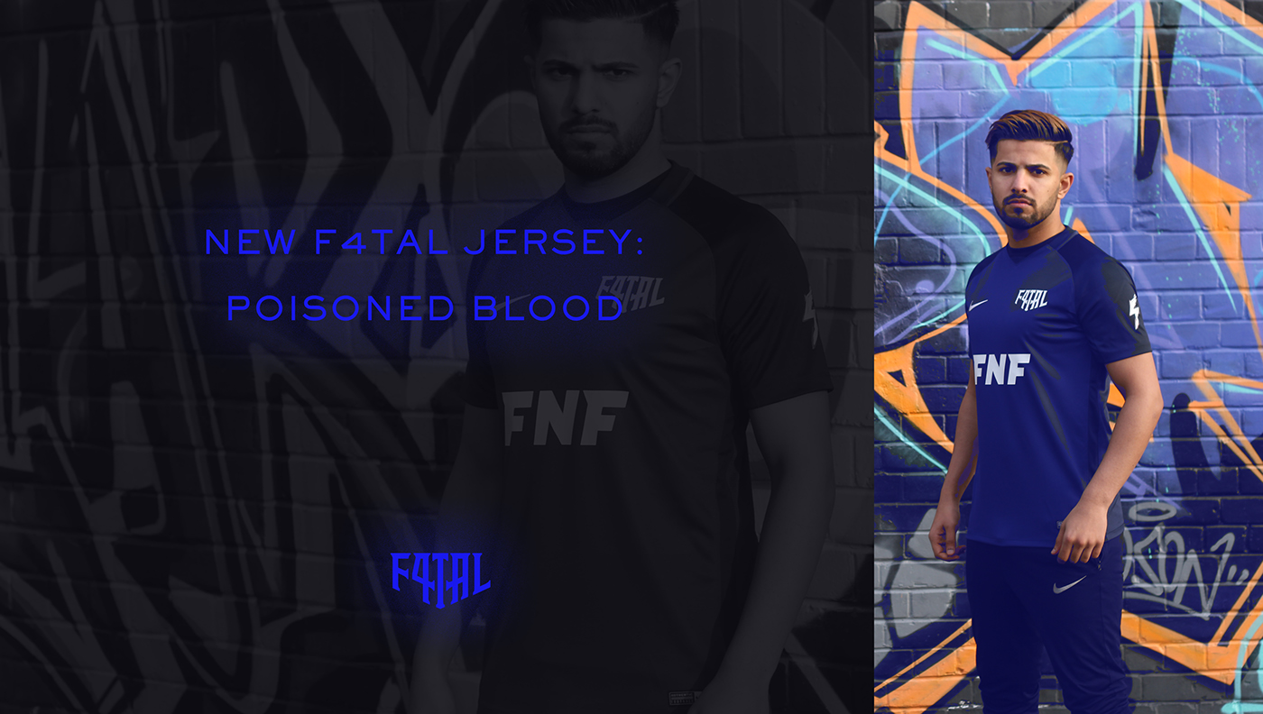 soccer brands football FATAL London The last stand blue jersey england UK Nike