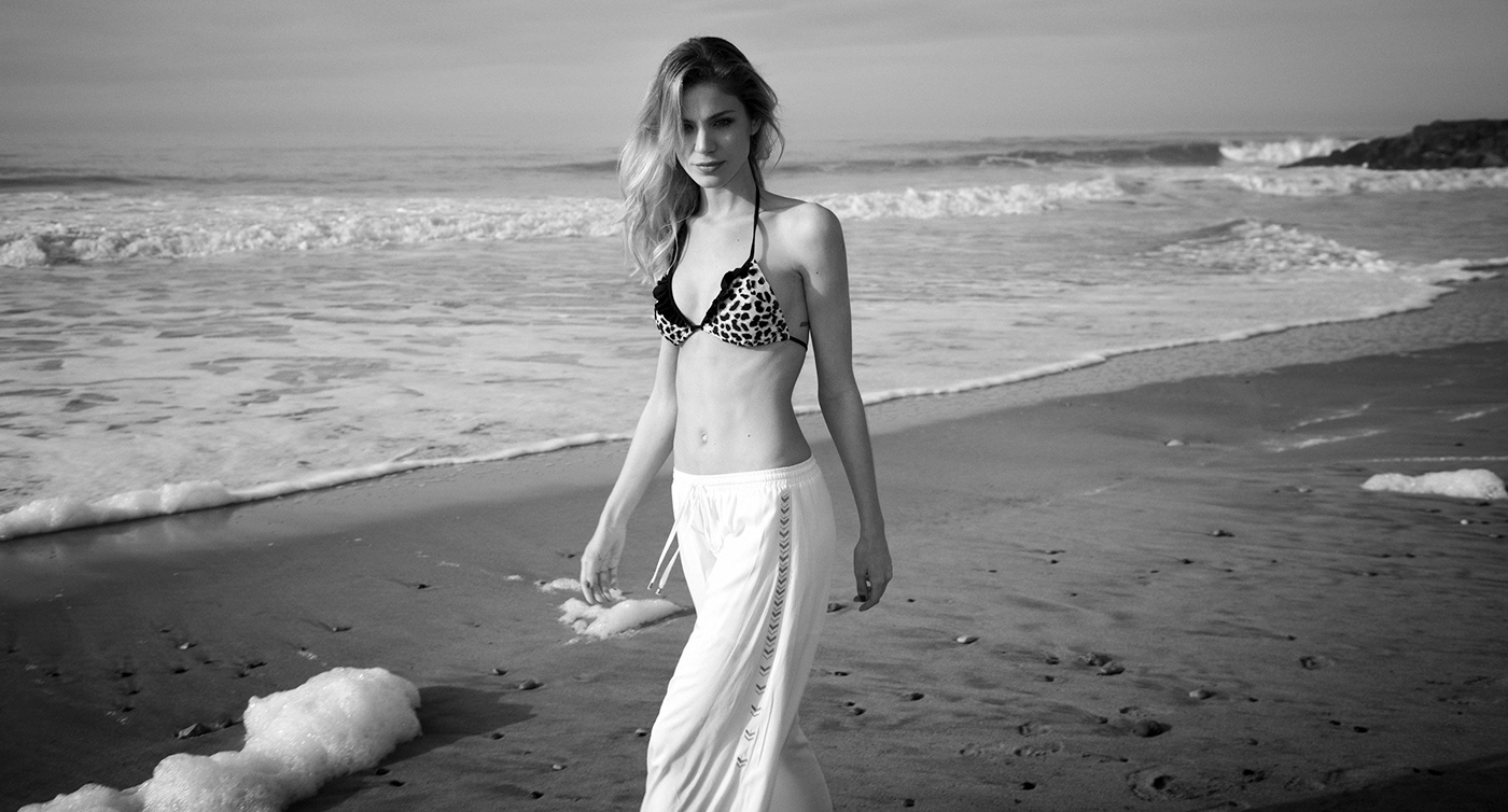 beach Surf model Fashion  summer analog digital swimwear Ocean lifestyle
