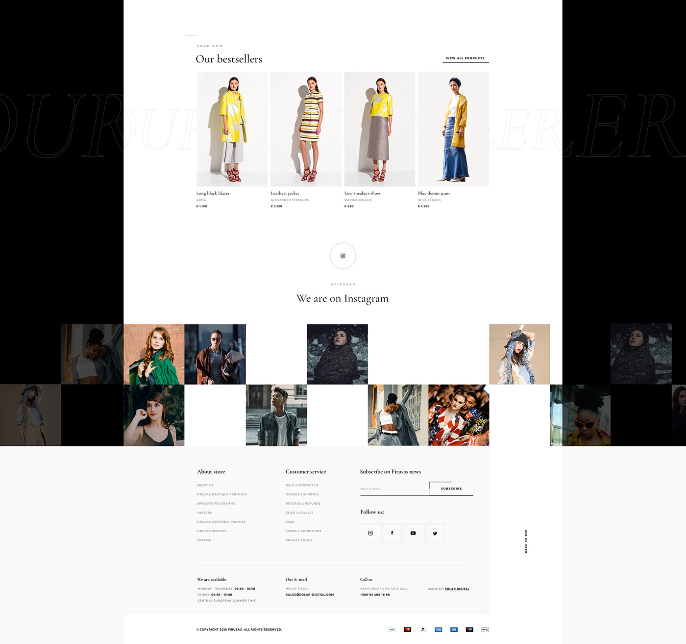 Fashion  e-commerce clothes animation  interaction online store Responsive user experience user interface Website