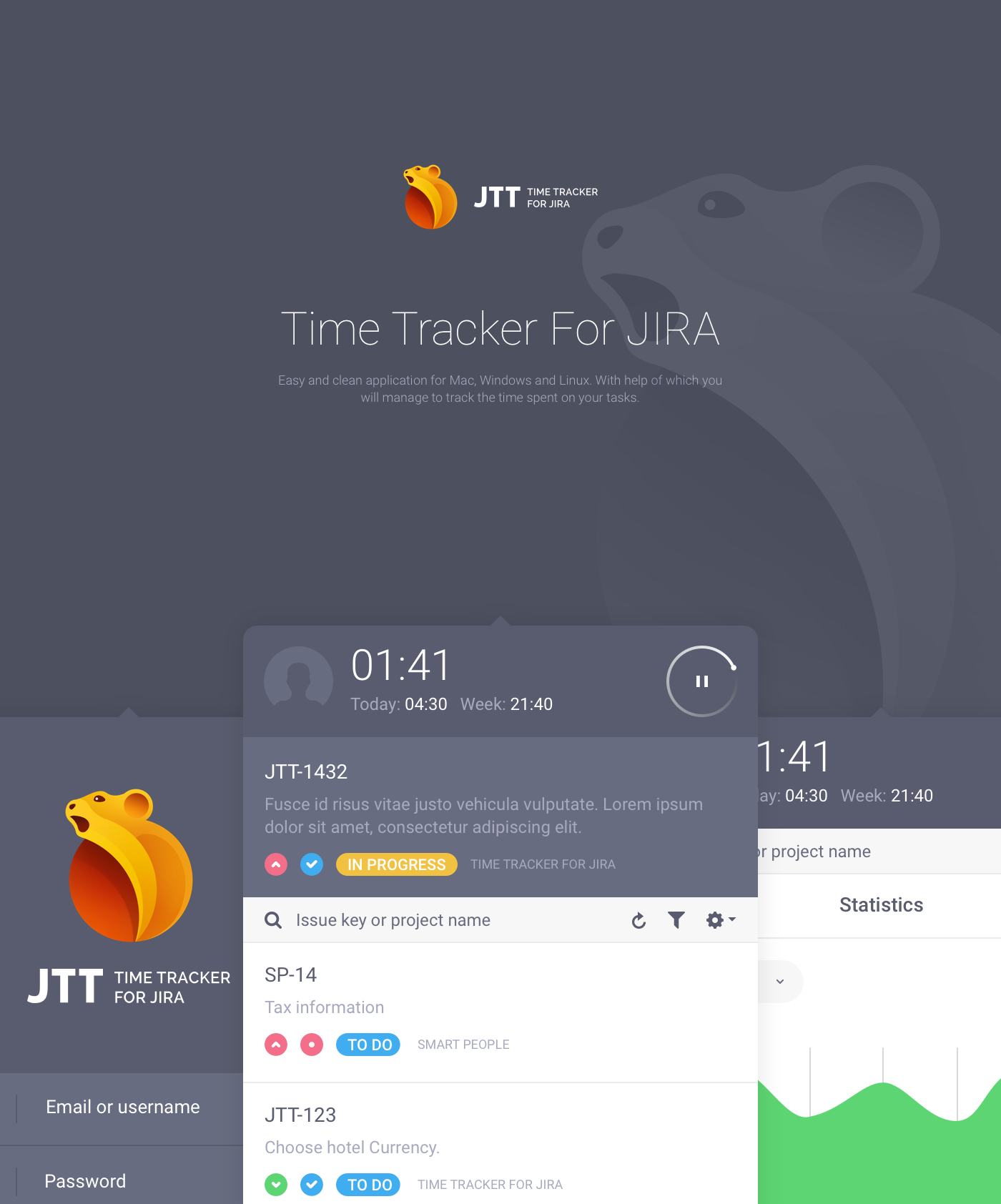 software JIRA timer timetracker