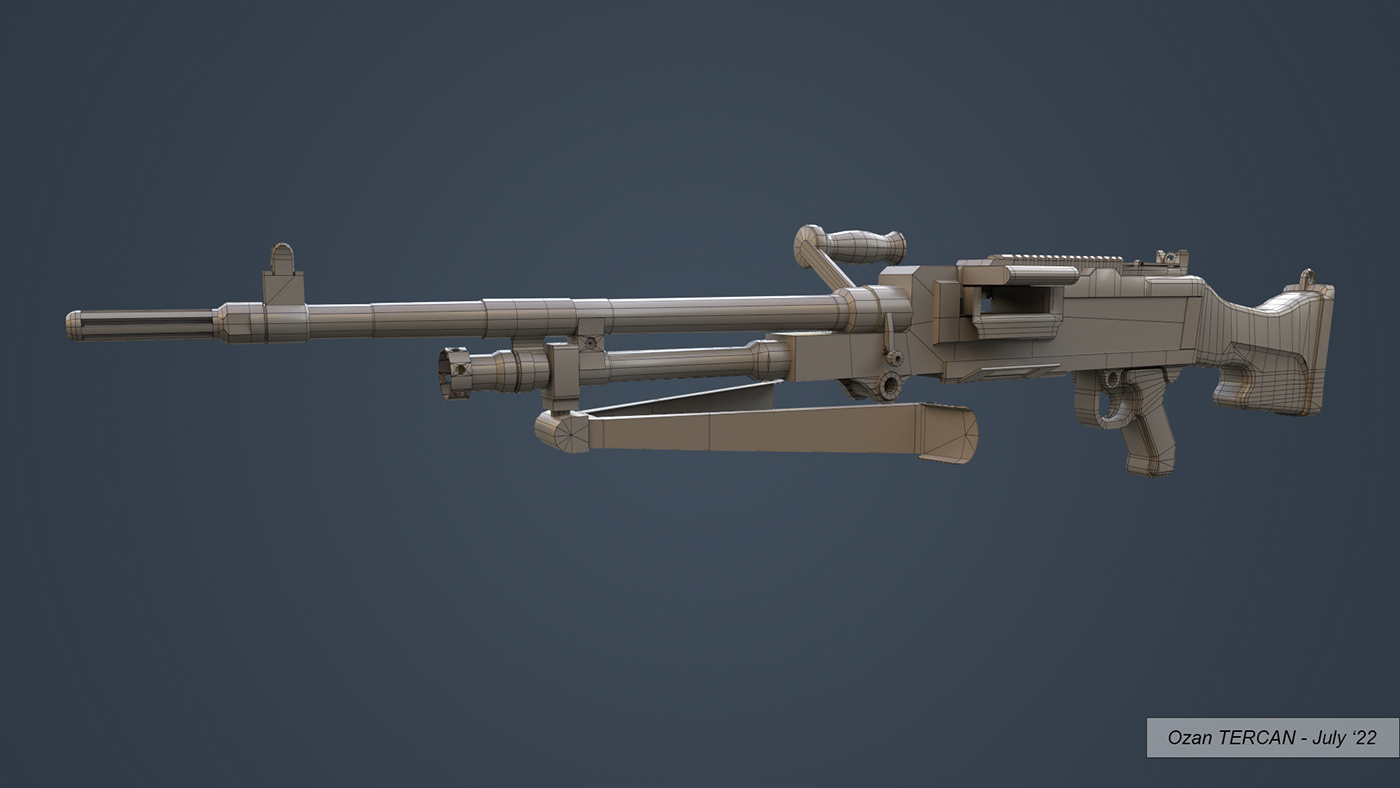 FPS game GPMG Gun l7a2 M240 machine weapons