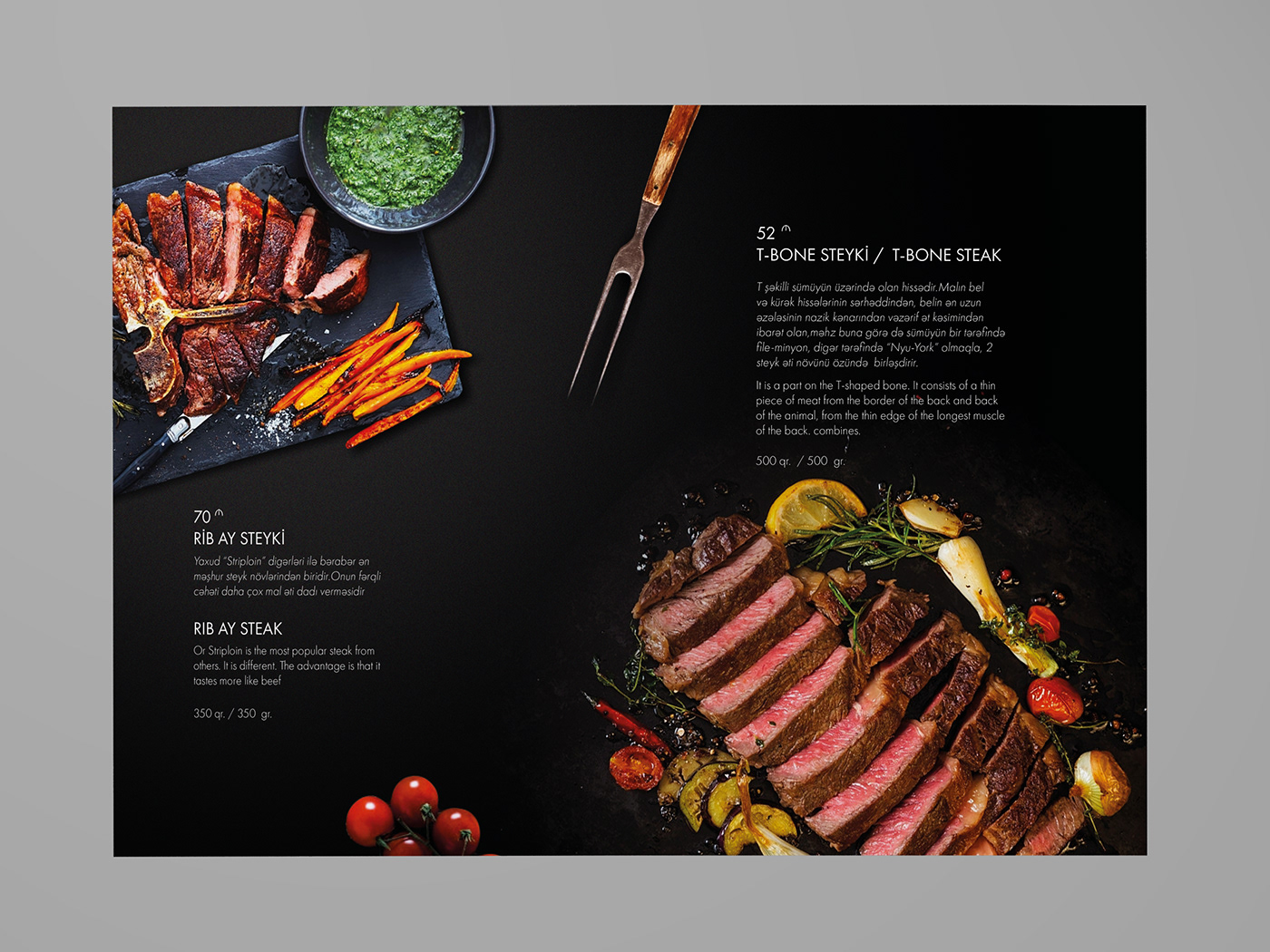 branding  restaurant graphicdesign menu design Steak House menu flyer menu food menu identity Menu Print menu restaurant 