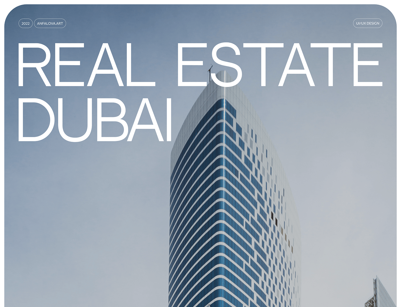 Dubai Building Figma landing page Real estate agency uiux user interface Web Design  website catalog лендинг Сайт недвижимости